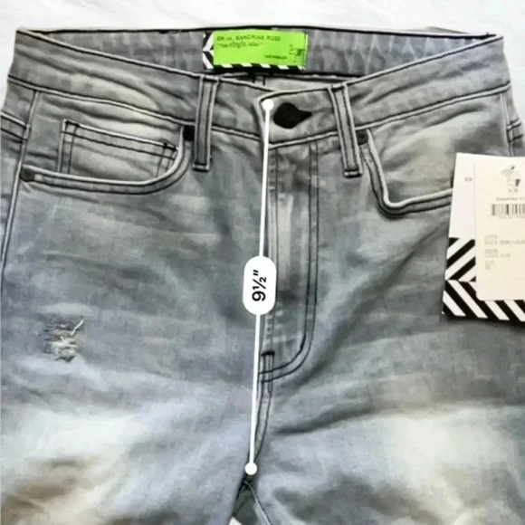 Free People X Sandrine Rose NWT Mid-Rise Skinny‎ Distressed Jeans Blue Size 26 - Picture 8 of 10